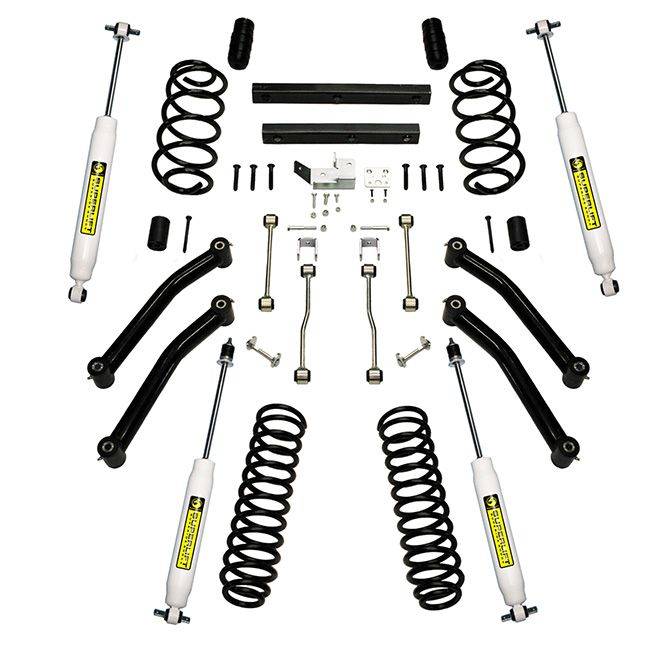 K842 4 Inch Jeep Suspension Lift Kit w/ Superide Shocks