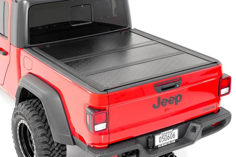 47620500 Jeep Low Profile Hard Tri Fold Tonneau Cover 2020 Gladiator 5 Bed