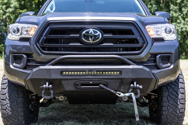 10725 | Front Bumper | High Clearance | Hybrid | Winch Mount ONLY | Blk ...