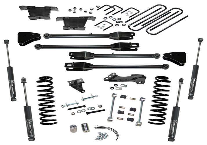 K233 Superlift 4 inch 4 Link Suspension Lift Kit with Shadow Shocks
