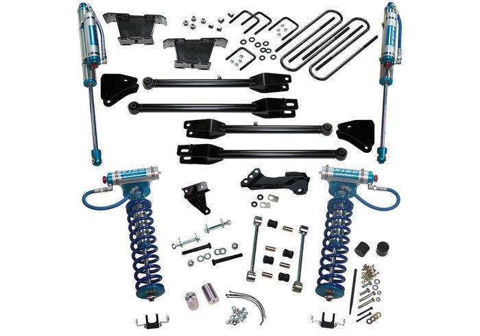 K233KG | Superlift 4 inch 4 Link Suspension Lift Kit with King ...