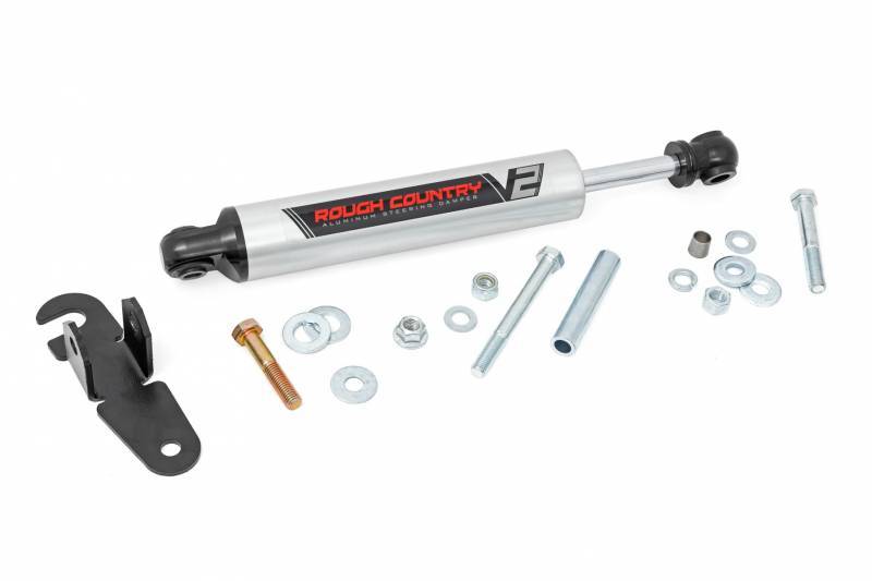 8730170 Rough Country V2 Steering Stabilizer For Chevrolet Silverado