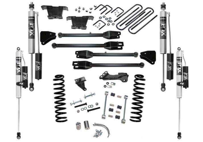 K233FX Superlift 4 inch 4 Link Suspension Lift Kit with Fox Resi