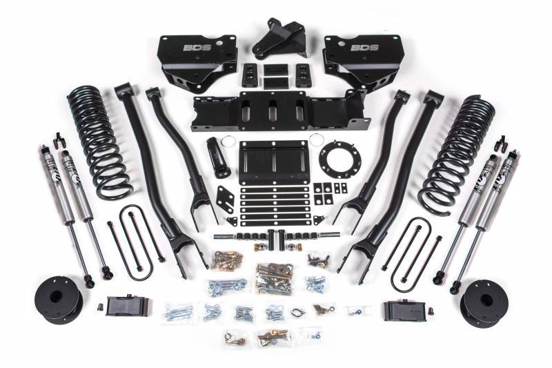 BDS1720FS122421 BDS Suspension 4" 4 Link Lift Kit With Fox Shocks