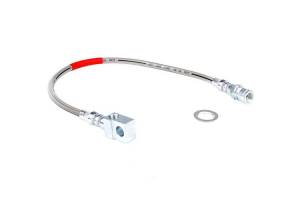 Rough Country Suspension - 89335S | GM Extended Rear Stainless Steel Brake Line (71-87 PU / 71-91 SUV)