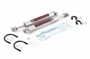 Rough Country Suspension - 8735630 | GM N3 Dual Steering Stabilizer