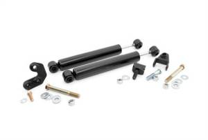 Rough Country - 87308 | Dual Steering Stabilizer | 2.5-6.5 Inch Lift | Jeep Cherokee XJ/Comanche MJ/Wrangler TJ