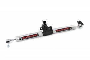 Rough Country Suspension - 8749630 | N3
  Steering Stabilizer | Dual | 4 Inch Lift | Jeep Grand Cherokee WJ (99-04)