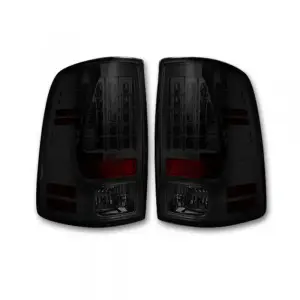 Recon Truck Accessories - 264236BK | LED Tail Lights (Replaces Factory OEM LED Tail Lights ONLY) – Smoked Lens
