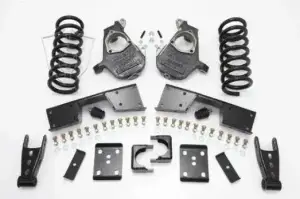 Mcgaughys Suspension Parts - 93029 | McGaughys 5 Inch Front / 7 Inch Rear Lowering Kit 2001-2006 GM Truck 1500 2WD Reg Cab | 17 Inch + Wheels
