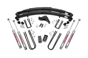 Rough Country Suspension - 49530 | 4 Inch Ford Suspension Lift Kit w/ Premium N3 Shocks