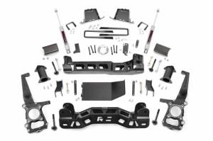 Rough Country Suspension - 59830 | 6 Inch Ford Suspension Lift Kit w/ Strut Spacer, Premium N3 Shocks