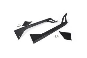 Rough Country Suspension - 70508 | Jeep 50-inch Straight LED Light Bar Upper Windshield Mounts (87-95 YJ)