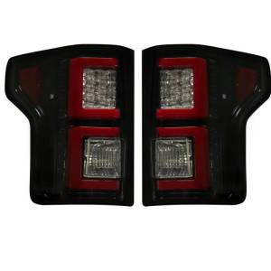 Recon Truck Accessories - 264268BK | (Replaces OEM Halogen Style Tail Lights) LED Tail Lights – Smoked Lens