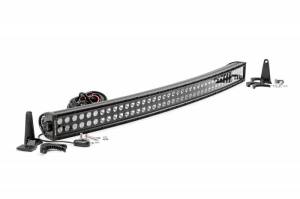 Rough Country Suspension - 72940BL | 40-inch Curved Cree LED Light Bar - (Dual Row | Black Series)