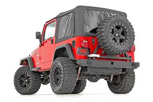 Rough Country - 10592A | Jeep Classic Full Width Rear Bumper w/Tire Carrier (87-06 Wrangler YJ/TJ)