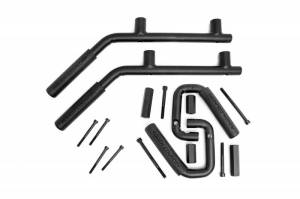 Rough Country - 6503 | Jeep Solid Steel Grab Handle Set (07-18 Wrangler JK | Black)
