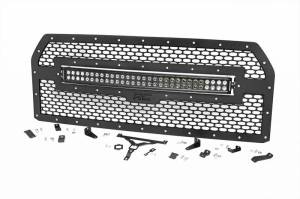 Rough Country - 70193 | Ford Mesh Grille w/30in Dual Row Black Series LED (15-17 F-150)
