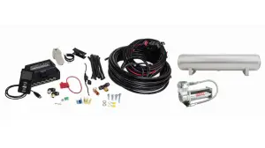 Air Lift Performance - 27687 | Air Lift Performance 3P Air Management (3/8" Air Line, 4 Gallon 5-Port Lightweight Raw Aluminum Tank, VIAIR 444C Compressor)