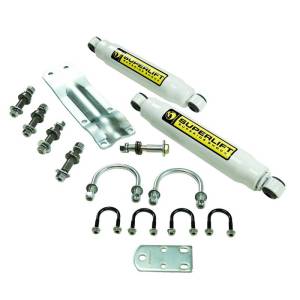 SuperLift - 92660 | Superlift Dual Steering Stabilizer Kit - 73-91 GM 1/2 and 3/4 ton Solid Axle and 1969-1993 Dodge 1/2 and 3/4 ton 4WD Vehicles