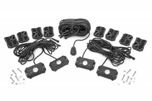 Rough Country - 70980 | Deluxe LED Rock Light Kit - 4 Pods