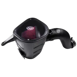 S&B Filters - 75-5068 | S&B Filters Cold Air Intake (2013-2018 Ram 2500, 3500 L6-6.7L Cummins) Cotton Cleanable Red