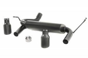 Rough Country - 96002A | Jeep Dual Outlet Performance Exhaust - Black (07-18 Wrangler JK)