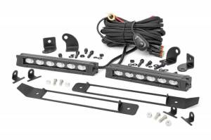 Rough Country - 70783 | Rough Country Dual 6 Inch LED Grille Kit For Ram 1500 2/4WD | 2019-2023 | Black Series