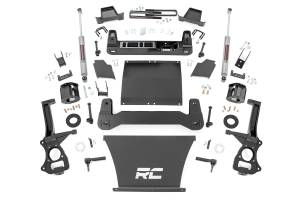 Rough Country - 22931 | Rough Country 6 Inch Lift Kit For GMC Sierra 1500 2/4WD | 2019-2024 | 4.3L, 5.3L, 6.2L Engine; Factory Multi-leaf Spring, Strut Spacers With Rear N3 Shocks