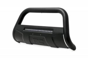 Rough Country - B-D4092 | Rough Country Bull Bar With 20" Black Series LED Light Bar For Ram 1500 2/4WD | 2019-2023 | Black