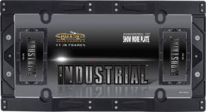 Cruiser Accessories - 58150 | Industrial, Matte Black License Plate Frame