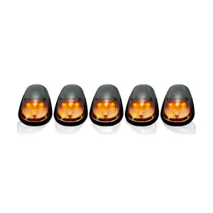 Recon Truck Accessories - 264146CLS | Recon 5 Piece Strobe LED Cab Light Clear Lens White or Amber LEDs (2003-2018 Ram 2500, 3500)