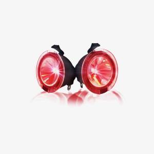 Recon Truck Accessories - 264242RD | Ultra High Power LED Mirror / Puddle Light Kit – RED
