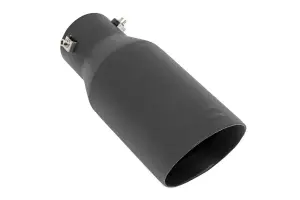 Rough Country - 96004 | Rough Country Exhaust Tip For 2.5-3 Inch Pipe With RC Logo | Black