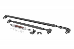 Rough Country Suspension - 10613 | HD Steering Kit | Stabilizer Combo | Jeep Cherokee XJ/Wrangler TJ