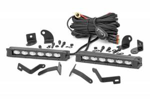 Rough Country - 70829 | Rough Country 6 Inch Slim LED Bumper Light Kit For Ford Ranger | 2019-2023