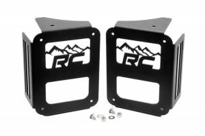 Rough Country - 1078 | Jeep Tail Light Covers | Mountains (07-18 Wrangler JK)