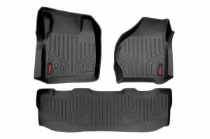 Rough Country - M-52002 | Heavy Duty Floor Mats [Front/Rear] - (99-07 Ford Super Duty Crew Cab)