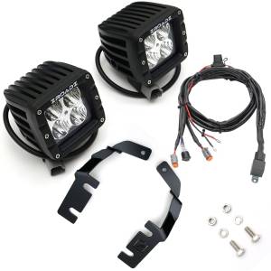 ZROADZ - Z365821-KIT2 | ZROADZ Hood Hinge LED Kit with (2) 3 Inch LED Pod Lights (2019-2023 Ranger)