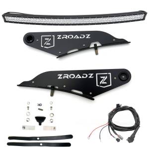 ZROADZ - Z334721-KIT-C | ZROADZ Front Roof LED Kit with (1) 50 Inch LED Curved Double Row Light Bar (2019-2023 Ram 1500)