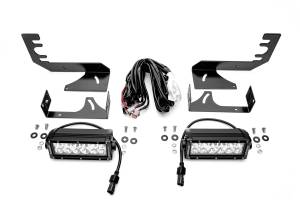 ZROADZ - Z384721-KIT | ZROADZ Rear Bumper LED Kit with (2) 6 Inch LED Straight Double Row Light Bars (2019-2023 Ram 1500)