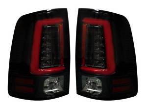 Recon Truck Accessories - 264369BKS | OLED Tail Lights w/ Scanning OLED Turn Signals – Smoked Lens