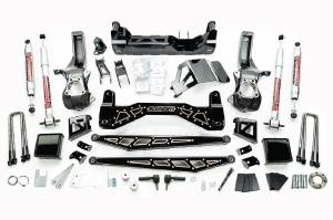 McGaughys Suspension Parts - 50797 | mcGaughys 7 to 9 inch Premium Black Stainless Steel Lift Kit 2019-2023 GM Truck 1500 4WD