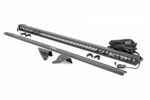 Rough Country - 71041 | Rough Country 40" Black Series LED Light Bar With Windshield Mounting Brackets For Ford Bronco | 2021-2023