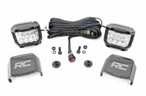 Rough Country - 71050 | Rough Country LED Ditch Light For Ford Bronco | 2021-2023 | 3" Osram Wide Angle Series