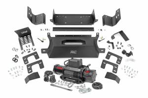Rough Country - 51058 | Rough Country Hidden Winch Mount Ford Bronco 4WD | 2021-2023 | With PRO9500S Winch