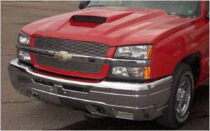 Lowriders Unlimited - 707603 | Reflexxion Steel Cowl Non Functional Ram Air Hood For Chevrolet Avalanche/Silverado | 2003-2006 | Unpainted