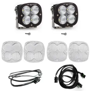 Baja Designs - 447753UP | Baja Designs XL Sport A-Pillar LED Light Pod Kit For Ford Bronco | 2021-2023 | Spot Light Pattern, Clear, Upfitter Wiring