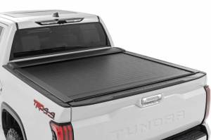 Rough Country - 46514551A | Rough Country Retractable Bed Cover (2022-2025 Tundra 2WD/4WD | 5'7" Bed)