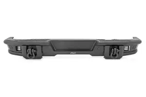 Rough Country - 51210 | Rough Country Rear Tubular Bumper With 2 LED Cube Lights For Ford Bronco / Bronco Raptor | 2021-2023